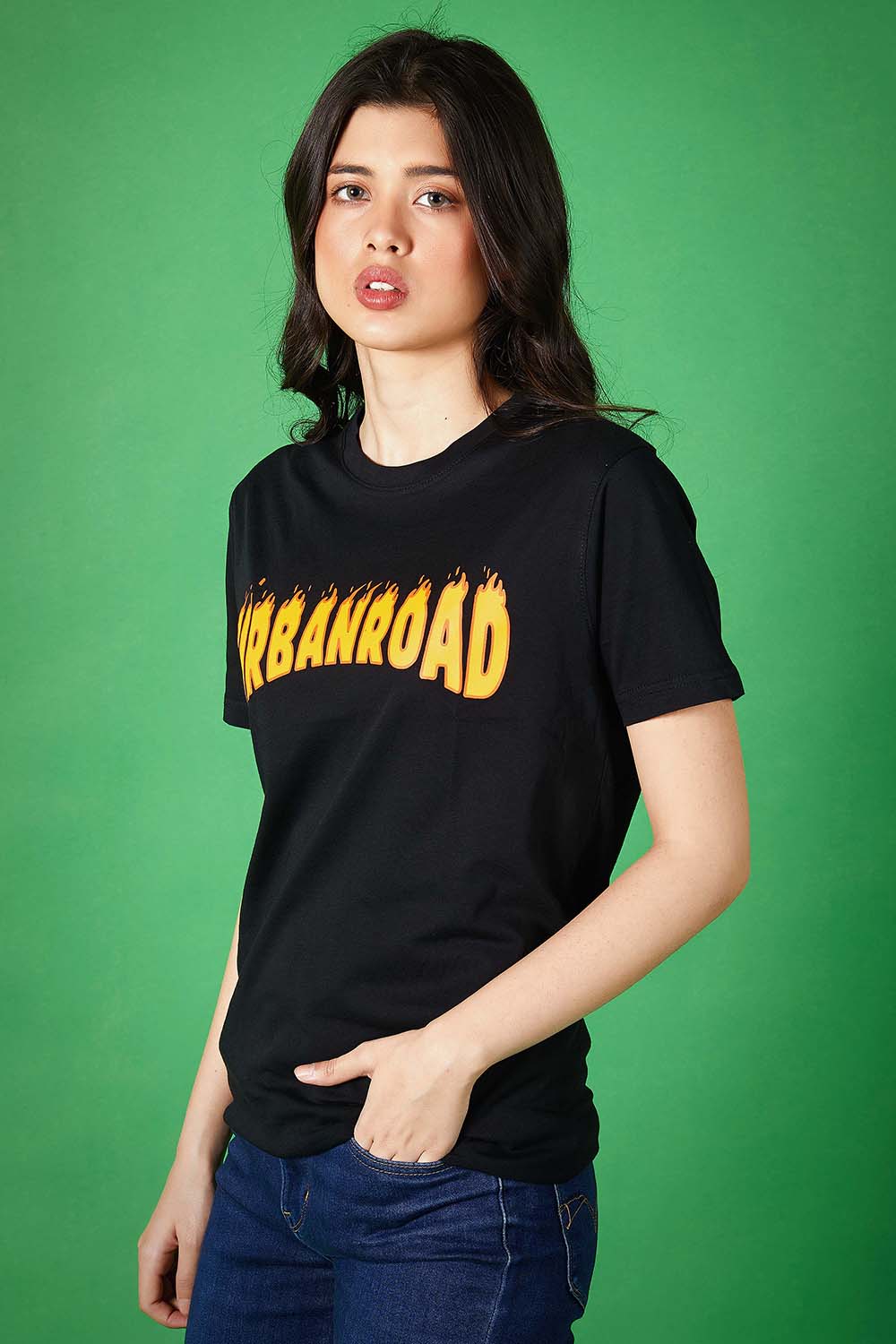 Urban Road Flames Tee - W