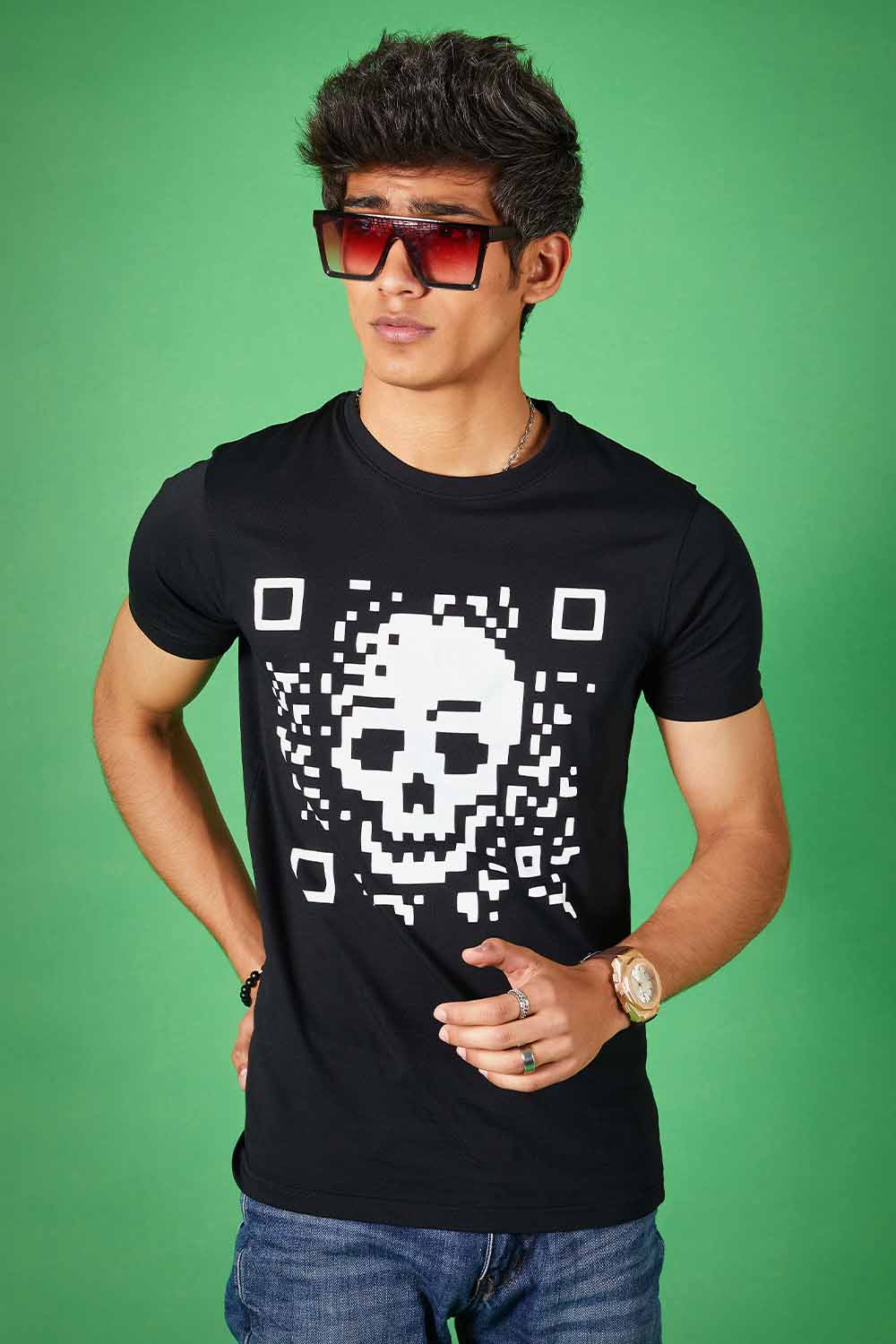 Skull QR Tee