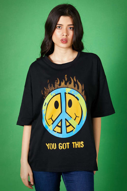 You Got This Oversized Tee - W