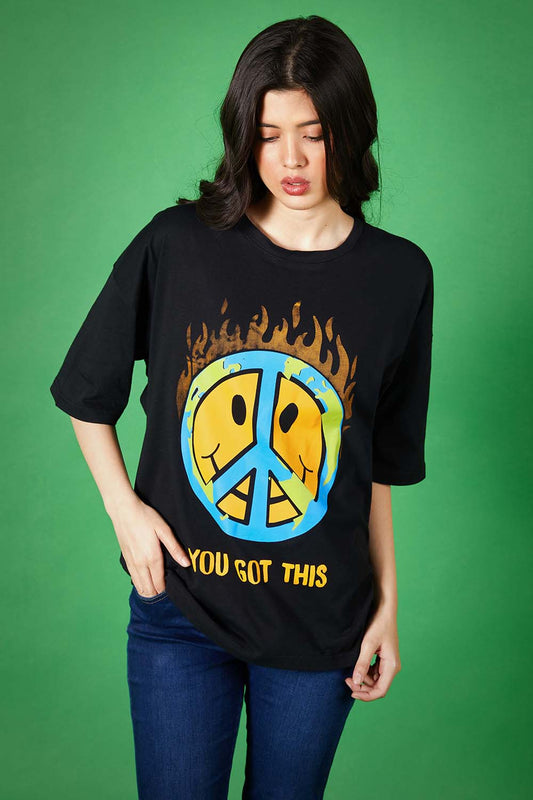 You Got This Oversized Tee - W