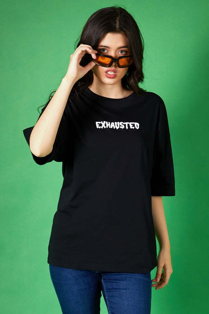 Exhausted Oversized Tee - W
