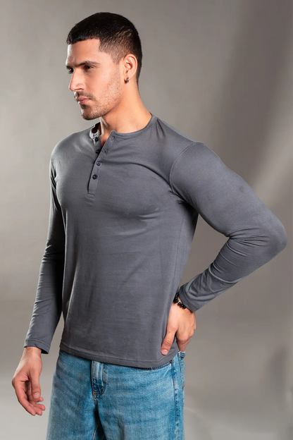Steel Grey Henley