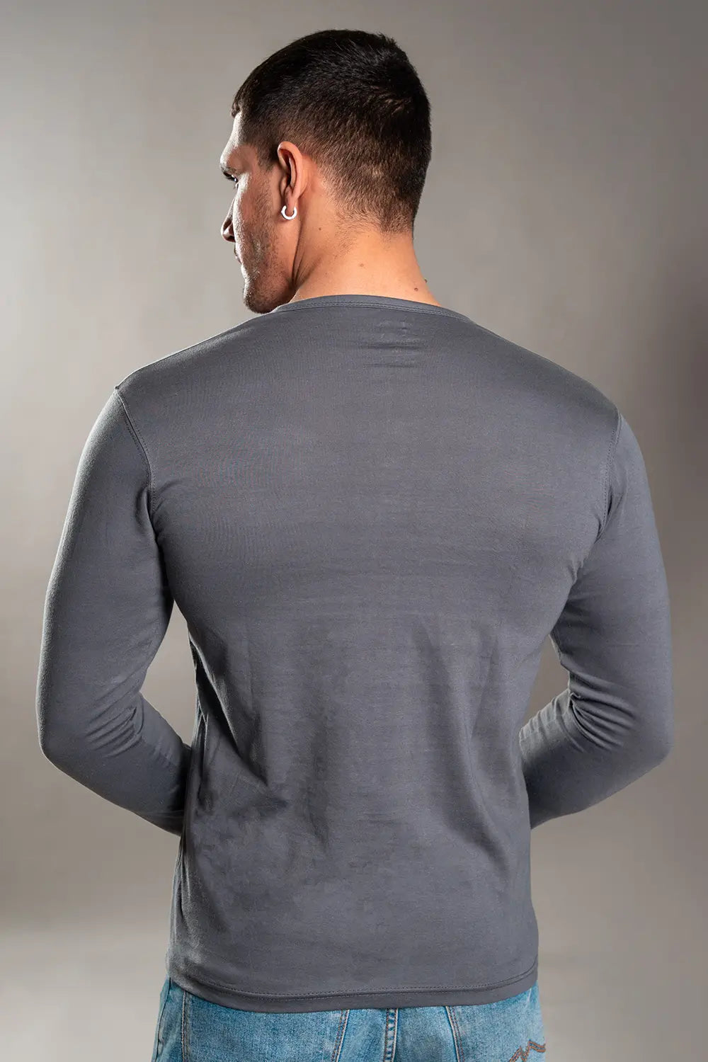 Steel Grey Henley