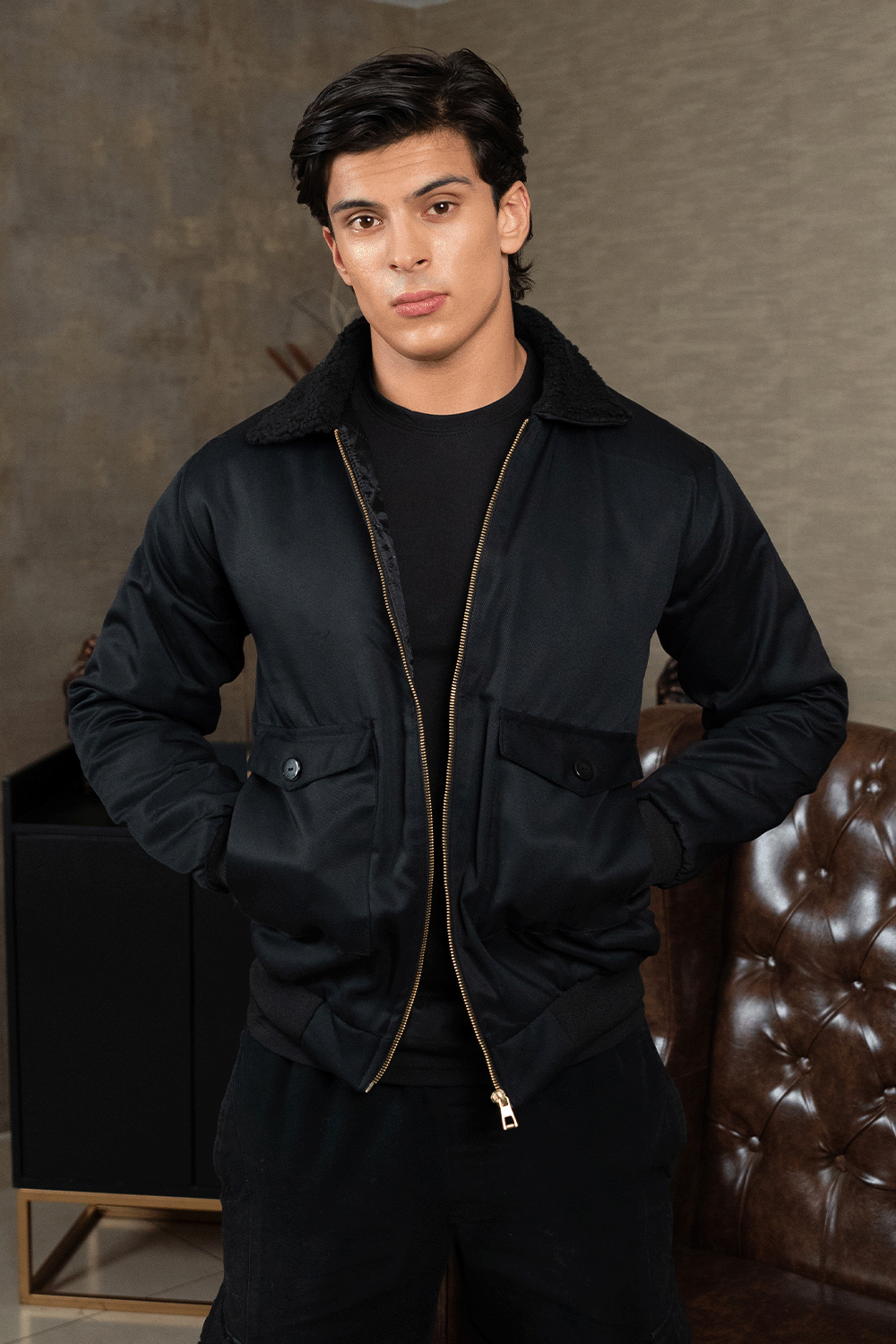 Black Sherpa Jacket