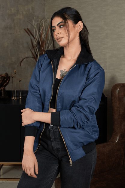 Blue Sherpa Jacket - W