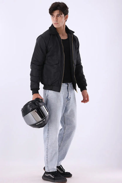 Black Sherpa Collar Jacket