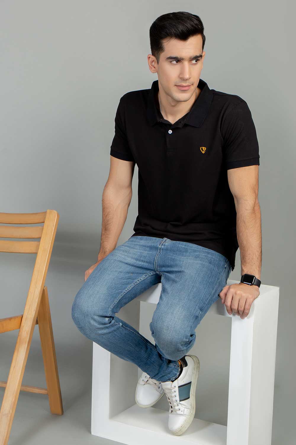 Premium Black Basic Polo For Men in Pakistan | UrbanRoad.pk