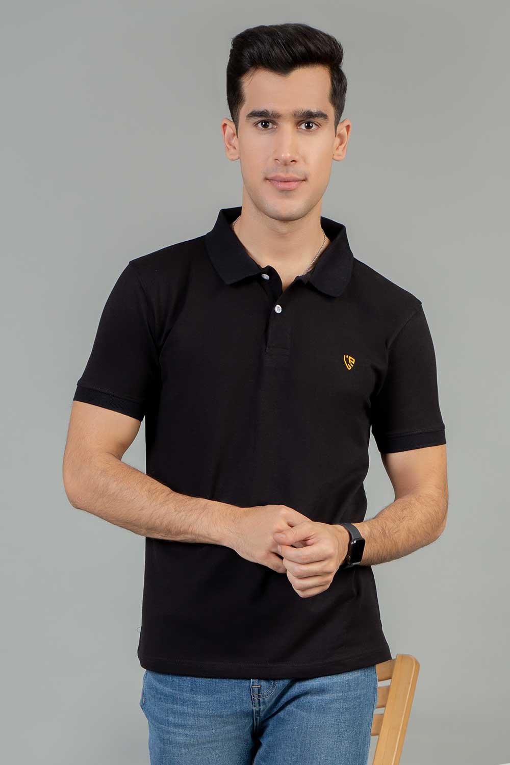 Premium Black Basic Polo For Men in Pakistan | UrbanRoad.pk