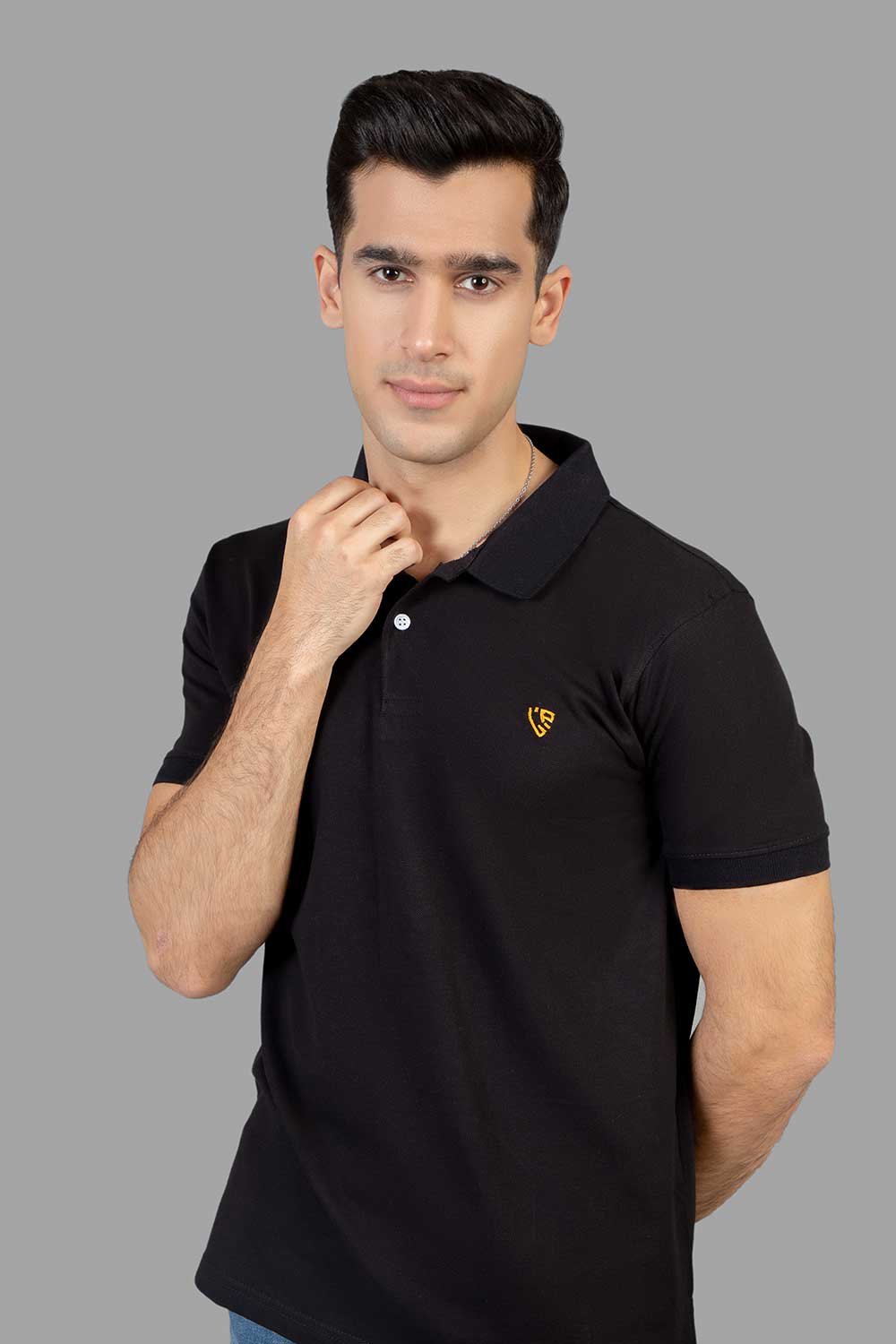Premium Black Basic Polo For Men in Pakistan | UrbanRoad.pk