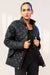 Black Quilted Jacket (Buttoned) - W
