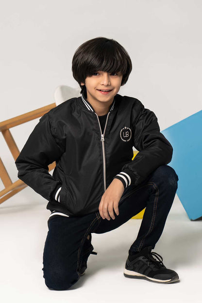 Premium Black Tipped Bomber Jacket - Boys in Pakistan | UrbanRoad.pk