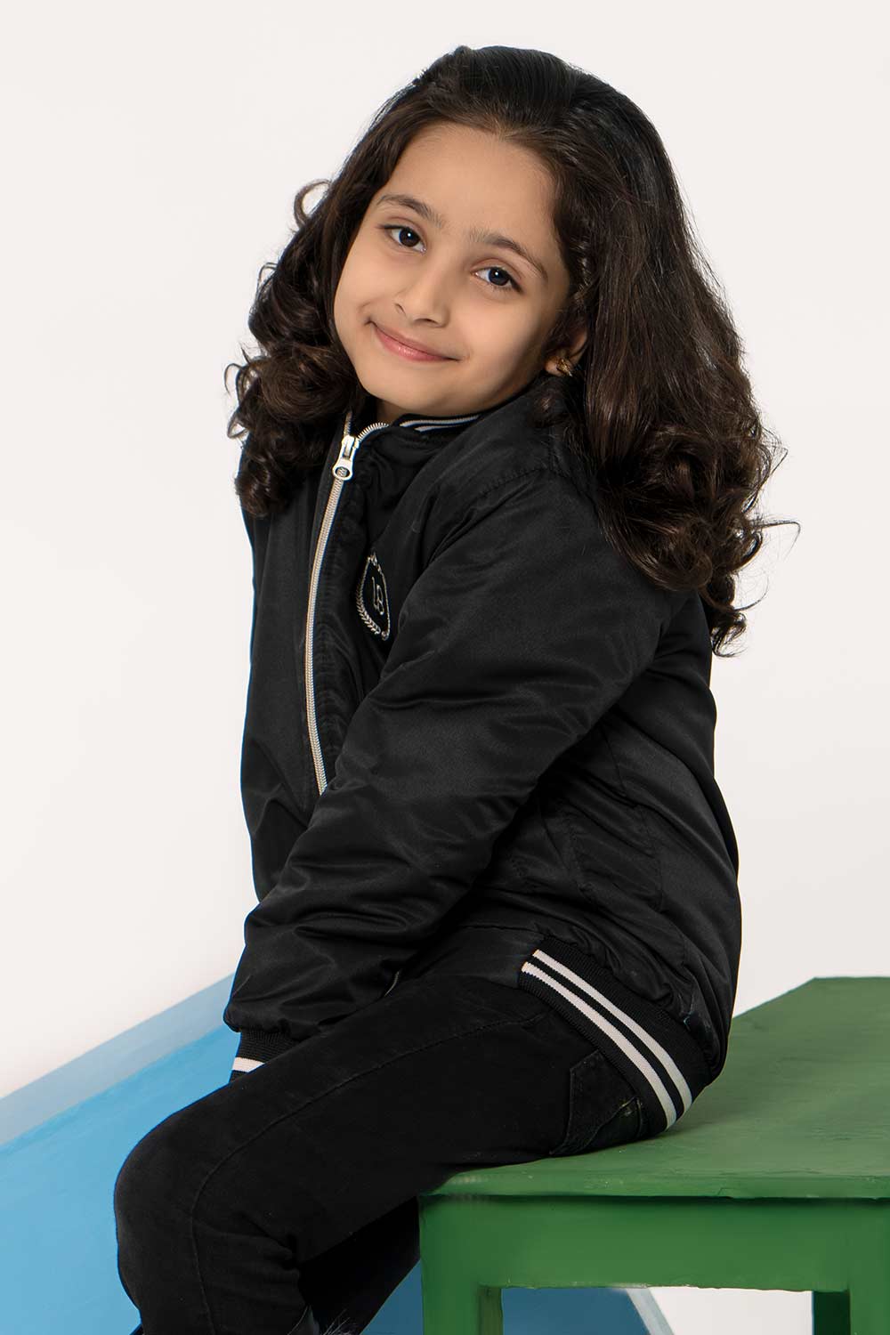 Premium Black Tipped Bomber Jacket - Girls in Pakistan | UrbanRoad.pk
