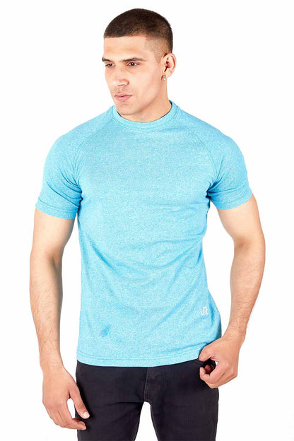 Blue Textured Raglan
