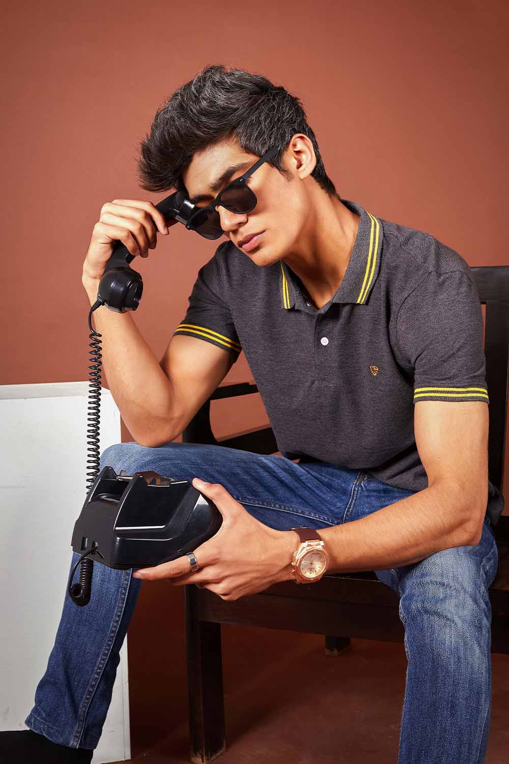 Charcoal Tipped Polo