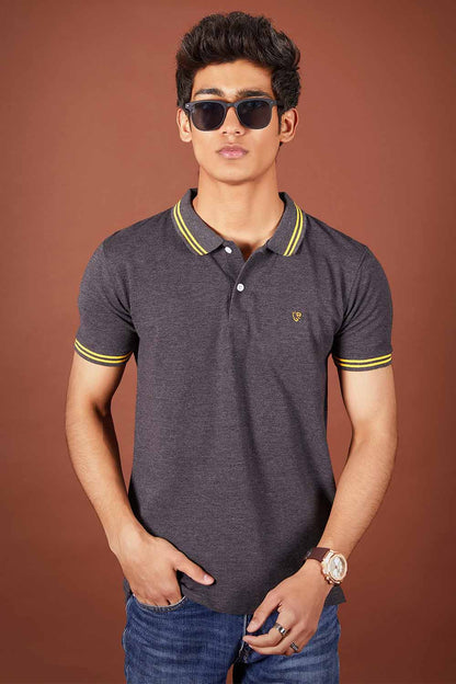 Charcoal Tipped Polo