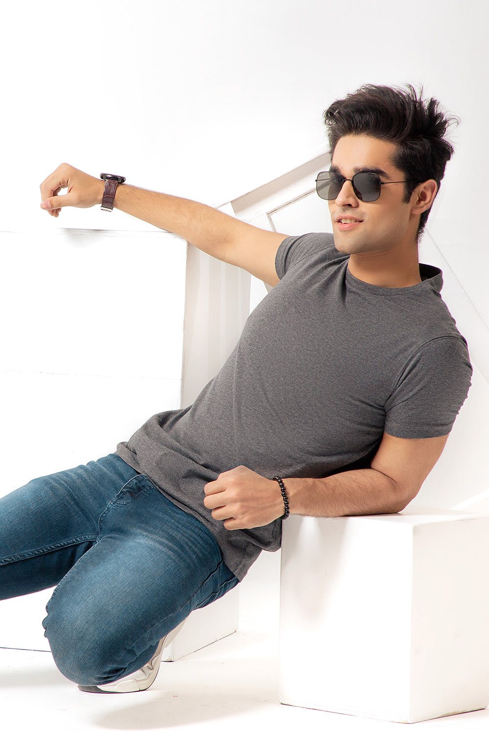 Basic Charcoal T-shirt for Men Online at Best Price | UrbanRoad.pk