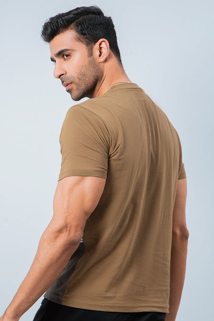 Charcoal Brown Tee For Men in Pakistan | UrbanRoad.pk