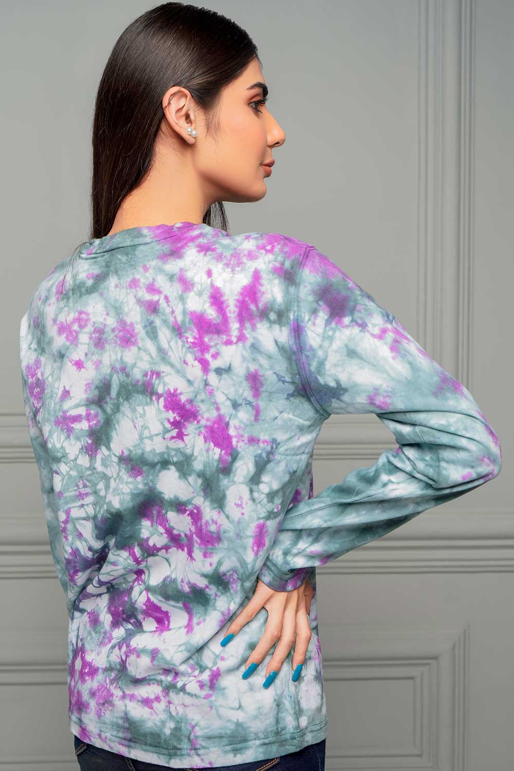 Green Lilac Tie Dye Tee - W