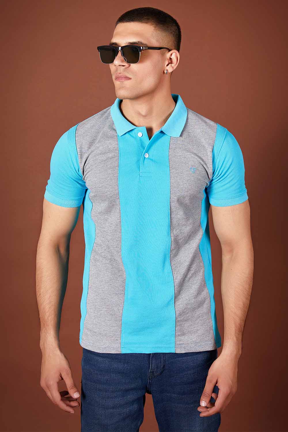 Heather Blue Polo