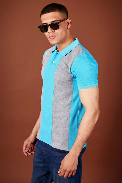 Heather Blue Polo