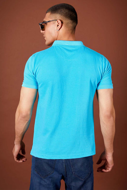 Heather Blue Polo