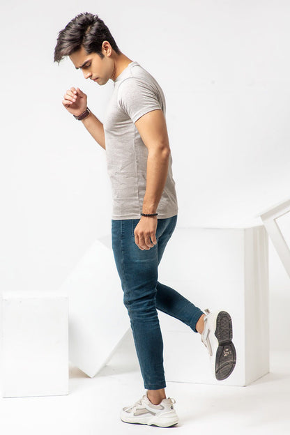 Basic Heather Grey T-shirt for Men Online at Best Price | UrbanRoad.pk