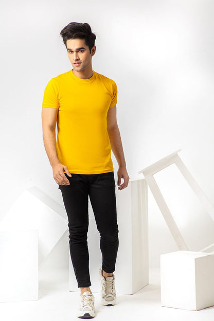 Basic Mustard Yellow T-shirt for Men Online at Best Price | UrbanRoad.pk