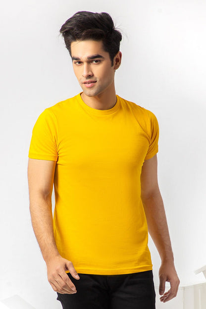 Basic Mustard Yellow T-shirt for Men Online at Best Price | UrbanRoad.pk