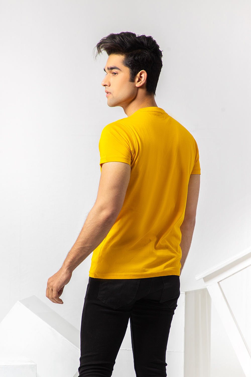 Basic Mustard Yellow T-shirt for Men Online at Best Price | UrbanRoad.pk