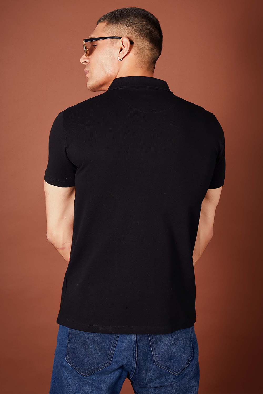 Signature Polo with Red White Panel