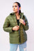 Premium Olive Puffer Jacket with Removable Hood - W For Women in Pakistan | UrbanRoad.pk