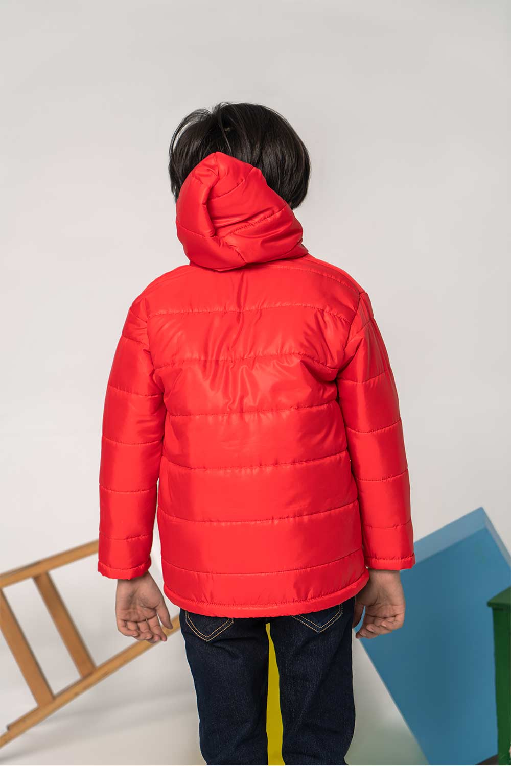 Premium Red Hooded Puffer - Boys in Pakistan | UrbanRoad.pk