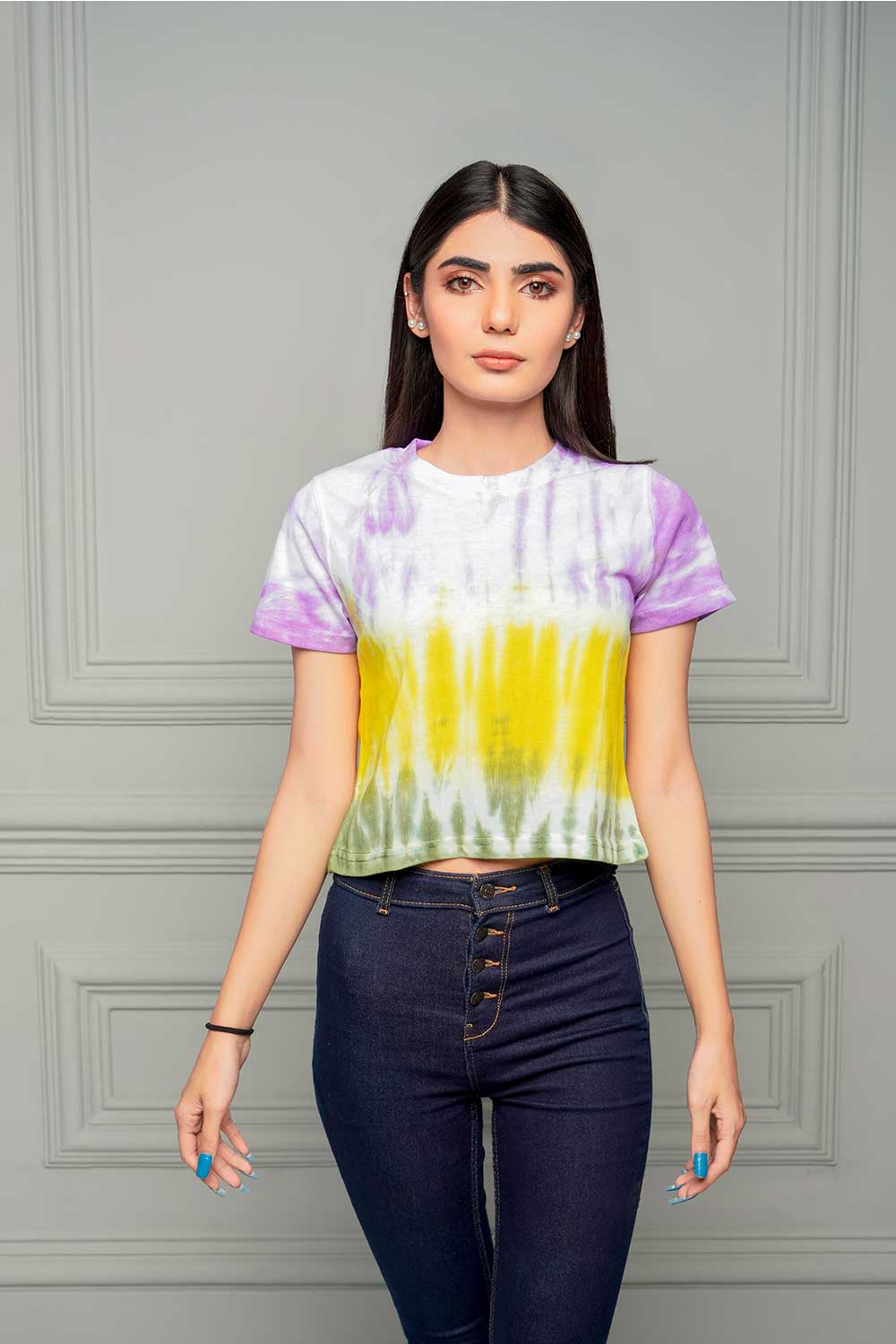 Tri Dye Crop Top